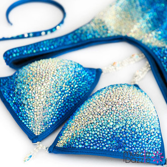 Royal Blue Figure Competition Suit
